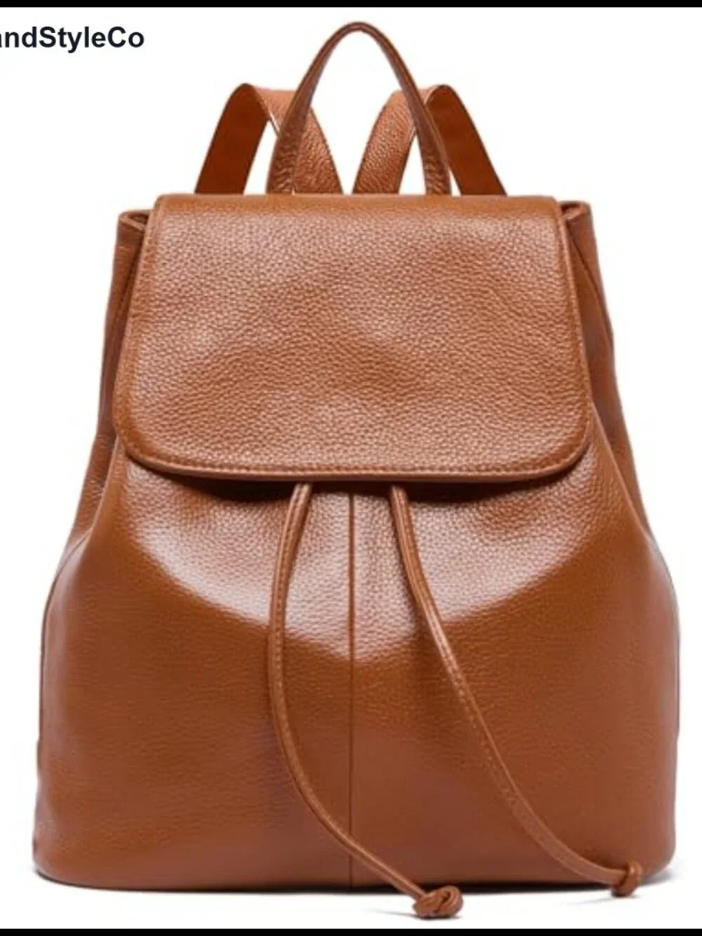Genuine Leather Backpack Purse Women Fashion Daypack Laptop Bag
